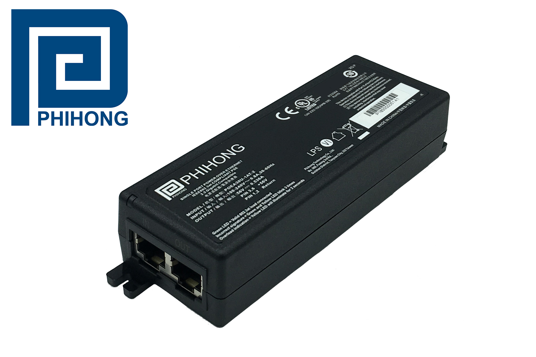 POE Injectors Support 2.5G, 5G and 10G Transmission Rates